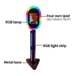 Xria Ipad Photo Booth Stand Portable Ipad Photobooth Selfie Kiosk Ring Light For Wedding events birthday - Image 7