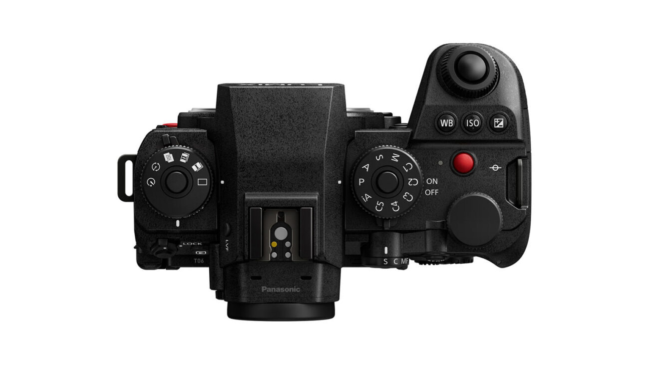 Panasonic LUMIX S1IIE top panel. Image credit: Panasonic